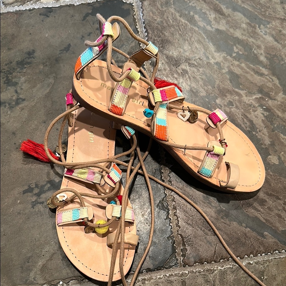Madden Girl Multicolor Strappy Sandals